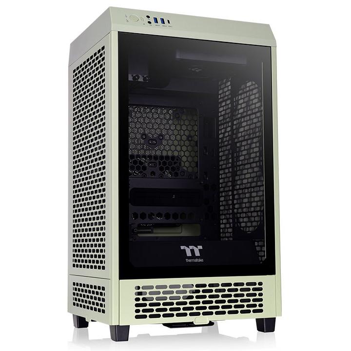 A large main feature product image of Thermaltake The Tower 200 - Mini Tower Case (Matcha Green)