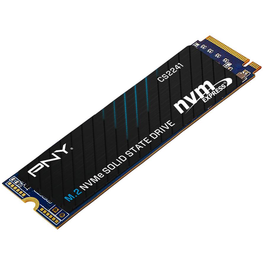 A large main feature product image of PNY CS2241 PCIe Gen4 NVMe M.2 SSD - 1TB