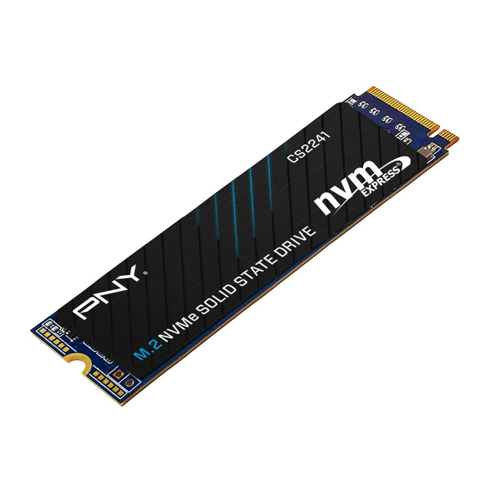 A large main feature product image of PNY CS2241 PCIe Gen4 NVMe M.2 SSD - 1TB