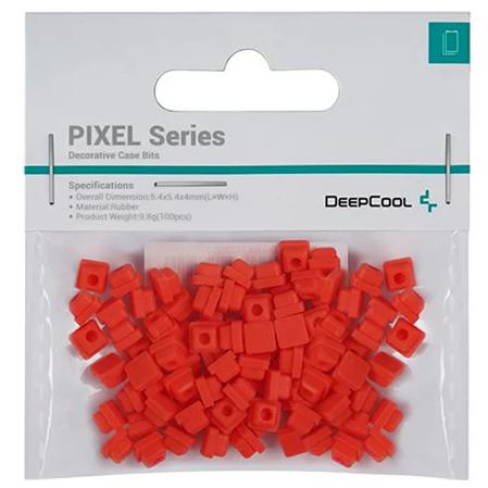 A large main feature product image of DeepCool Pixel Decorative Case Bits - Red