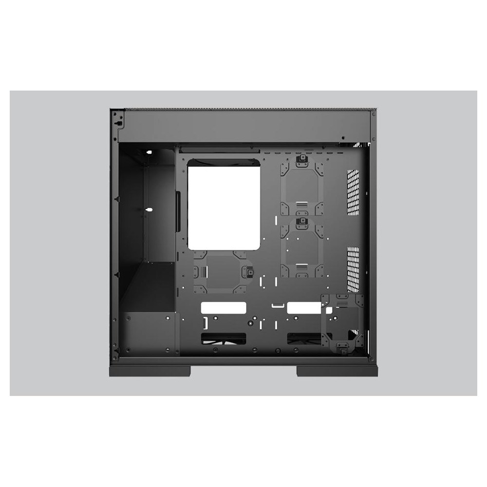 A large main feature product image of Geometric Future Model 8 - Mid Tower eATX Case (Silver)