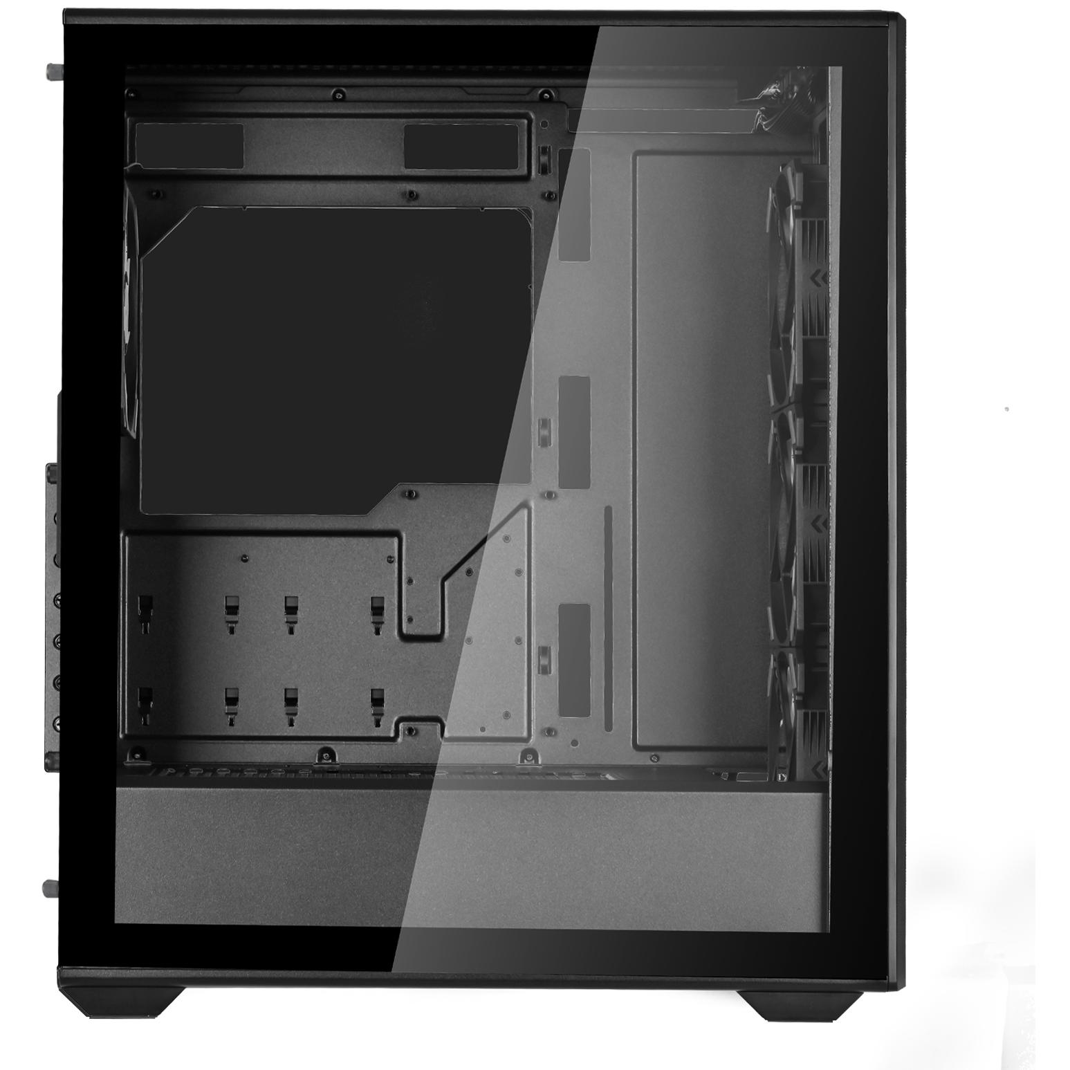 A large main feature product image of SilverStone FARA 515XR ARGB Mid Tower Case (Black)