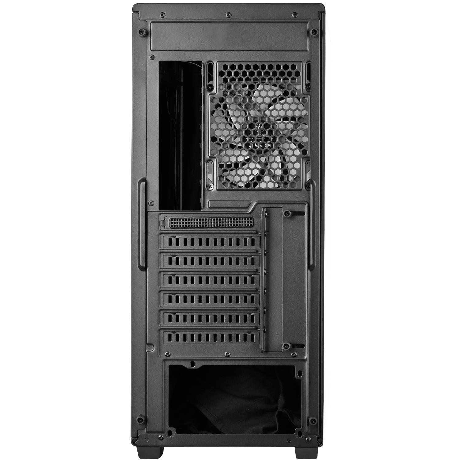 A large main feature product image of SilverStone FARA 515XR ARGB Mid Tower Case (Black)