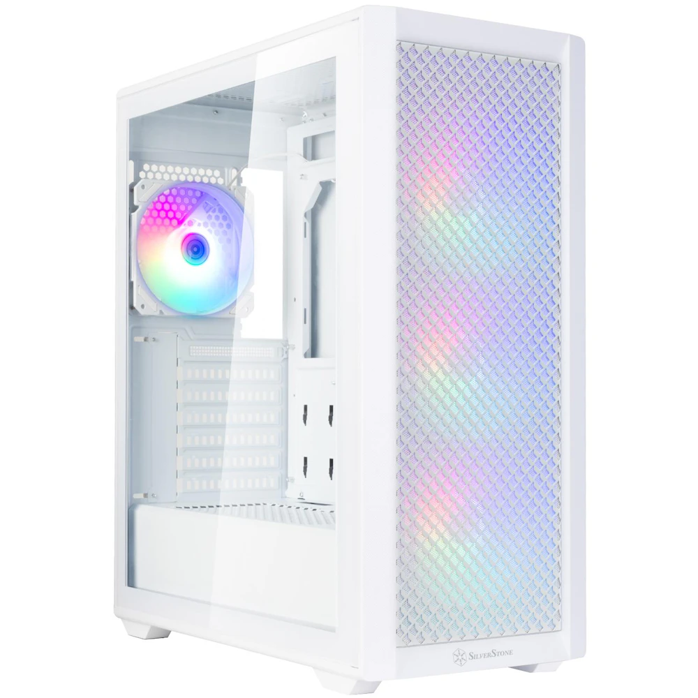 SilverStone FARA 515XR ARGB Mid Tower Case (White)