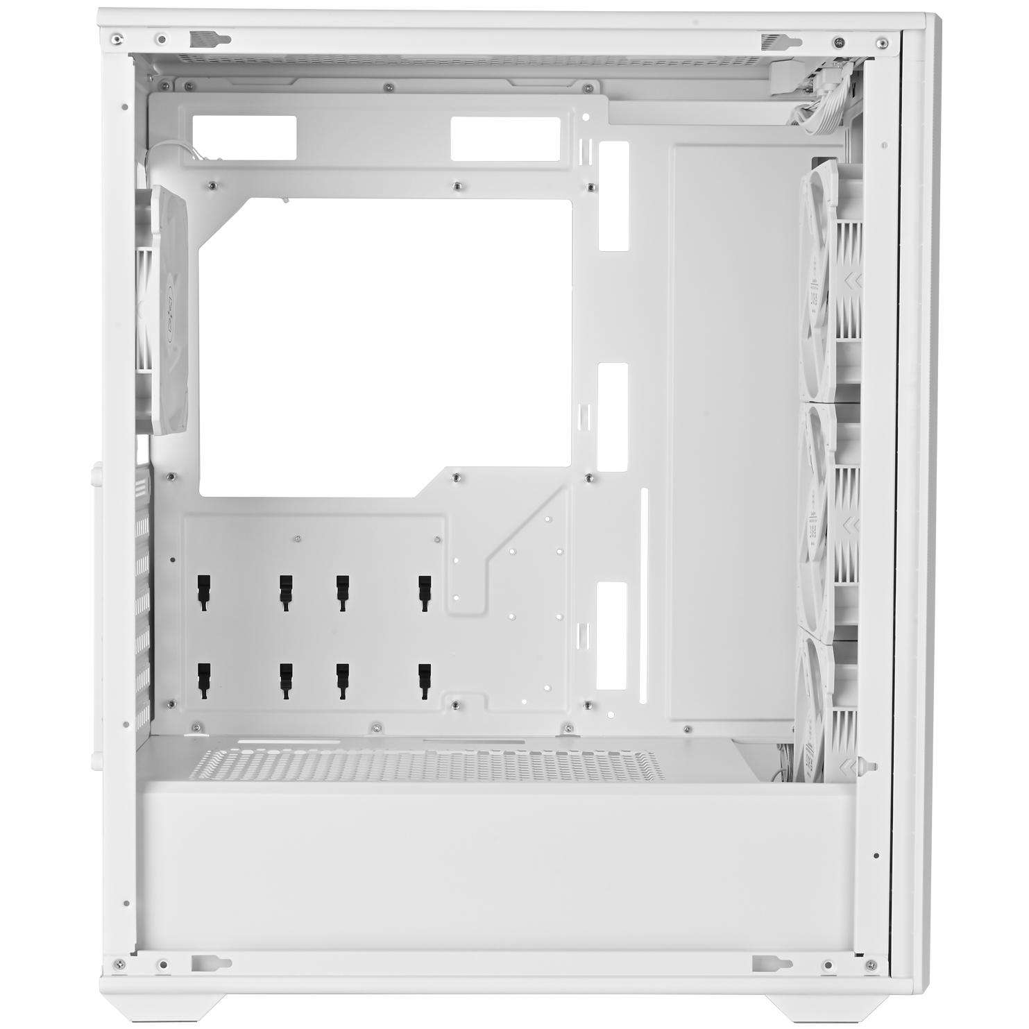 A large main feature product image of SilverStone FARA 515XR ARGB Mid Tower Case (White)