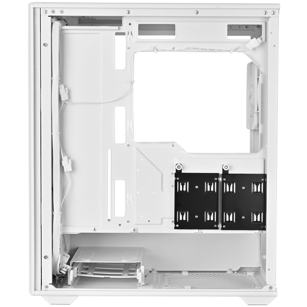 A large main feature product image of SilverStone FARA 515XR ARGB Mid Tower Case (White)