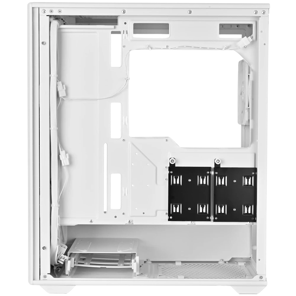 A large main feature product image of SilverStone FARA 515XR ARGB Mid Tower Case (White)