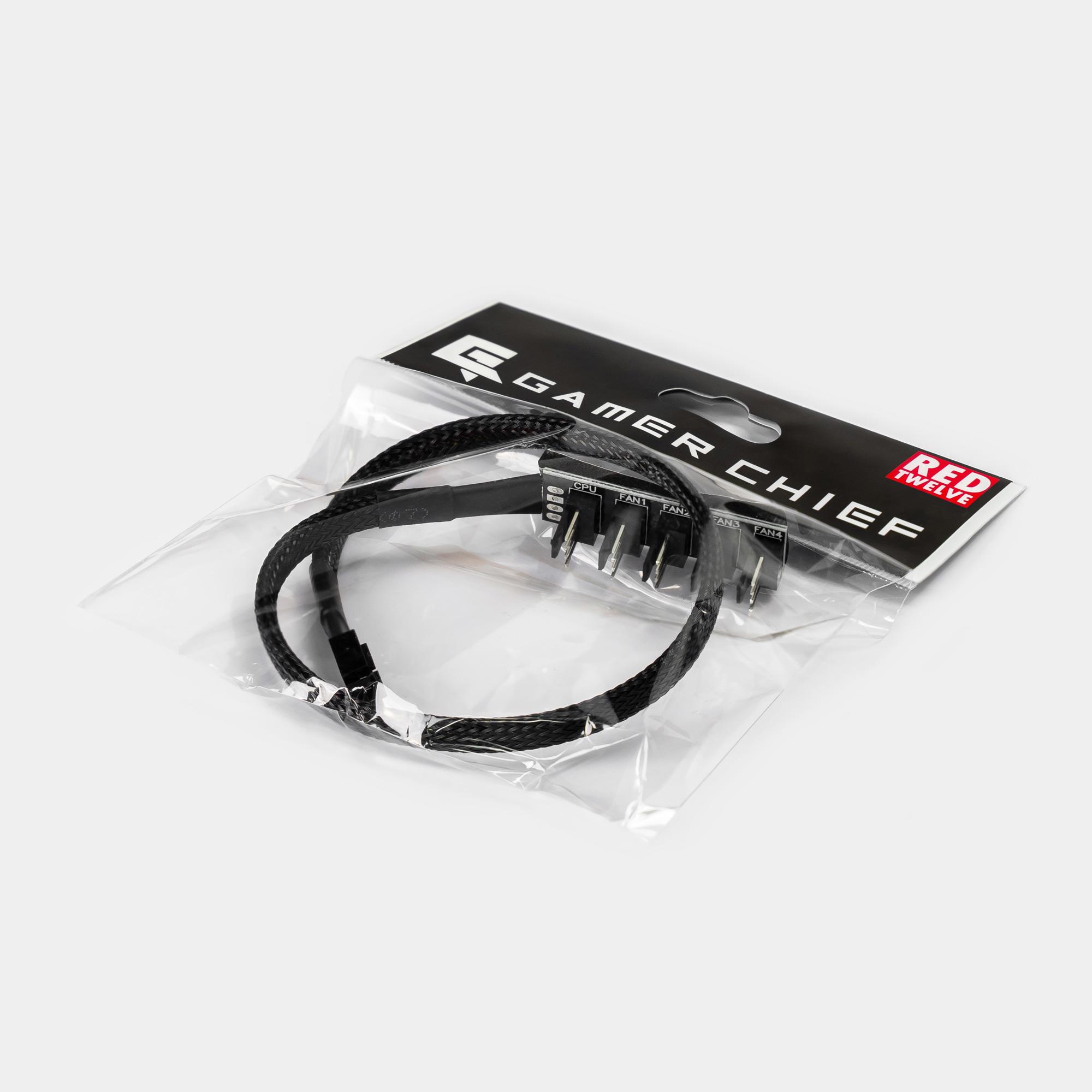 A large main feature product image of GamerChief PWM Fan Hub - 4 Pin 5 way