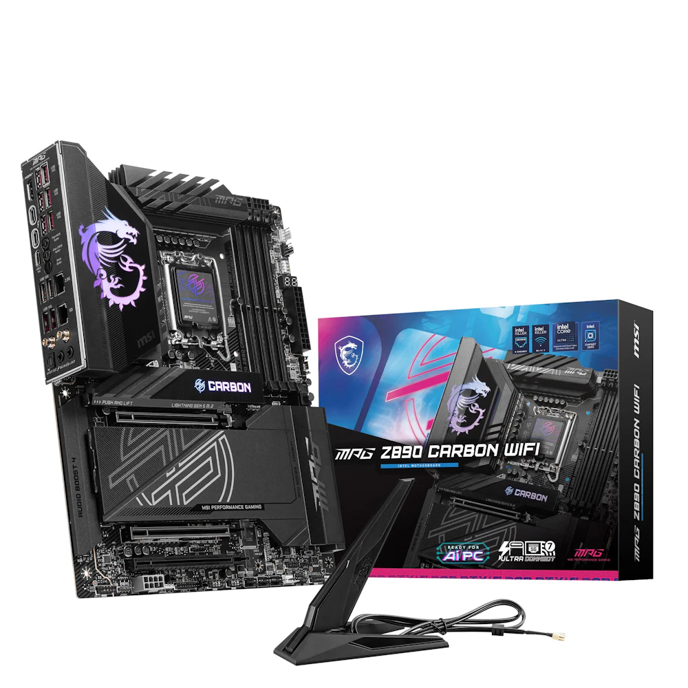 MSI MPG Z890 Carbon WiFi LGA1851 ATX Desktop Motherboard