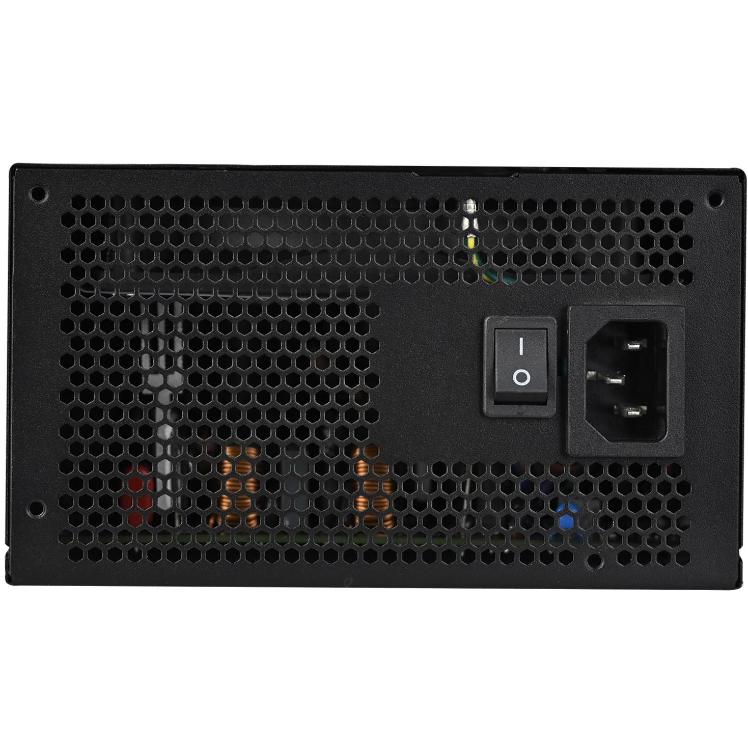 A large main feature product image of SilverStone Strider 650W 80PLUS ATX PSU