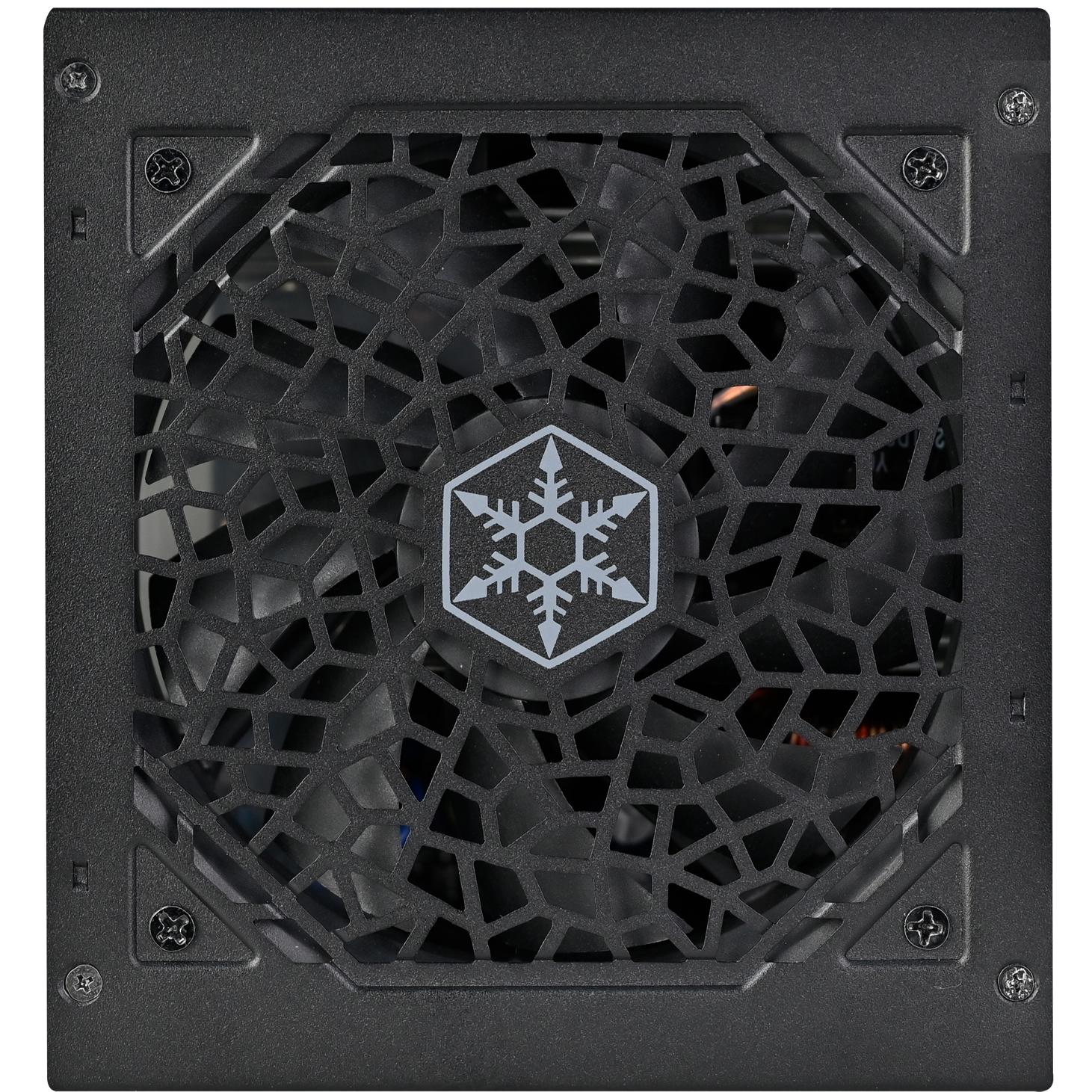 A large main feature product image of SilverStone Strider 650W 80PLUS ATX PSU