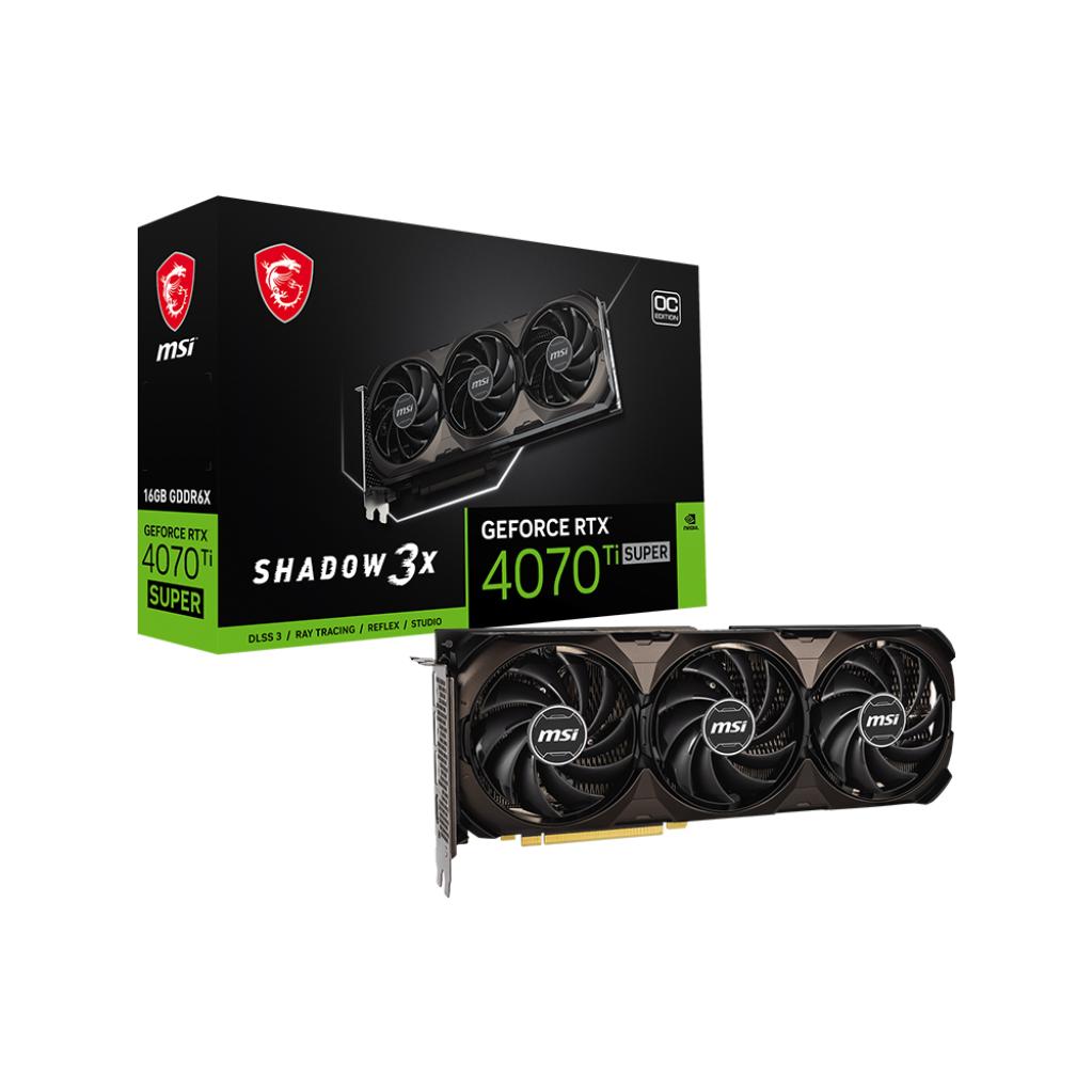 MSI GeForce RTX 4070 Ti SUPER Shadow 3X OC 16GB GDDR6X