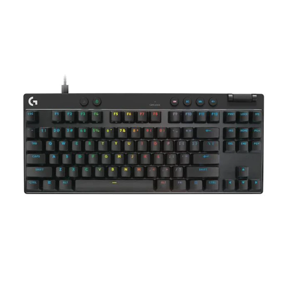 Logitech G PRO X TKL Rapid RGB Wired Analog Gaming Keyboard (Black)