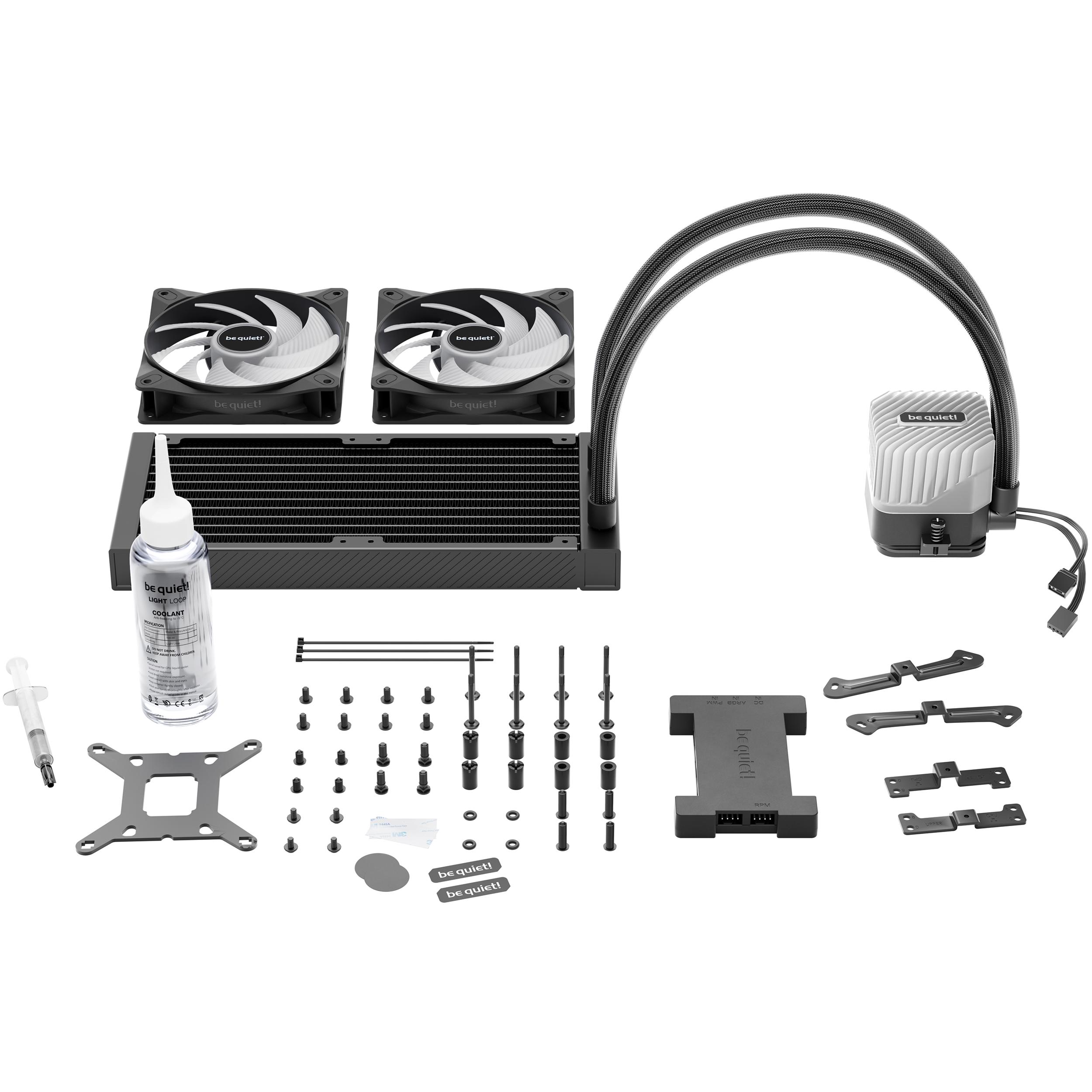A large main feature product image of be quiet! LIGHT LOOP 240mm AIO CPU Cooler - Black