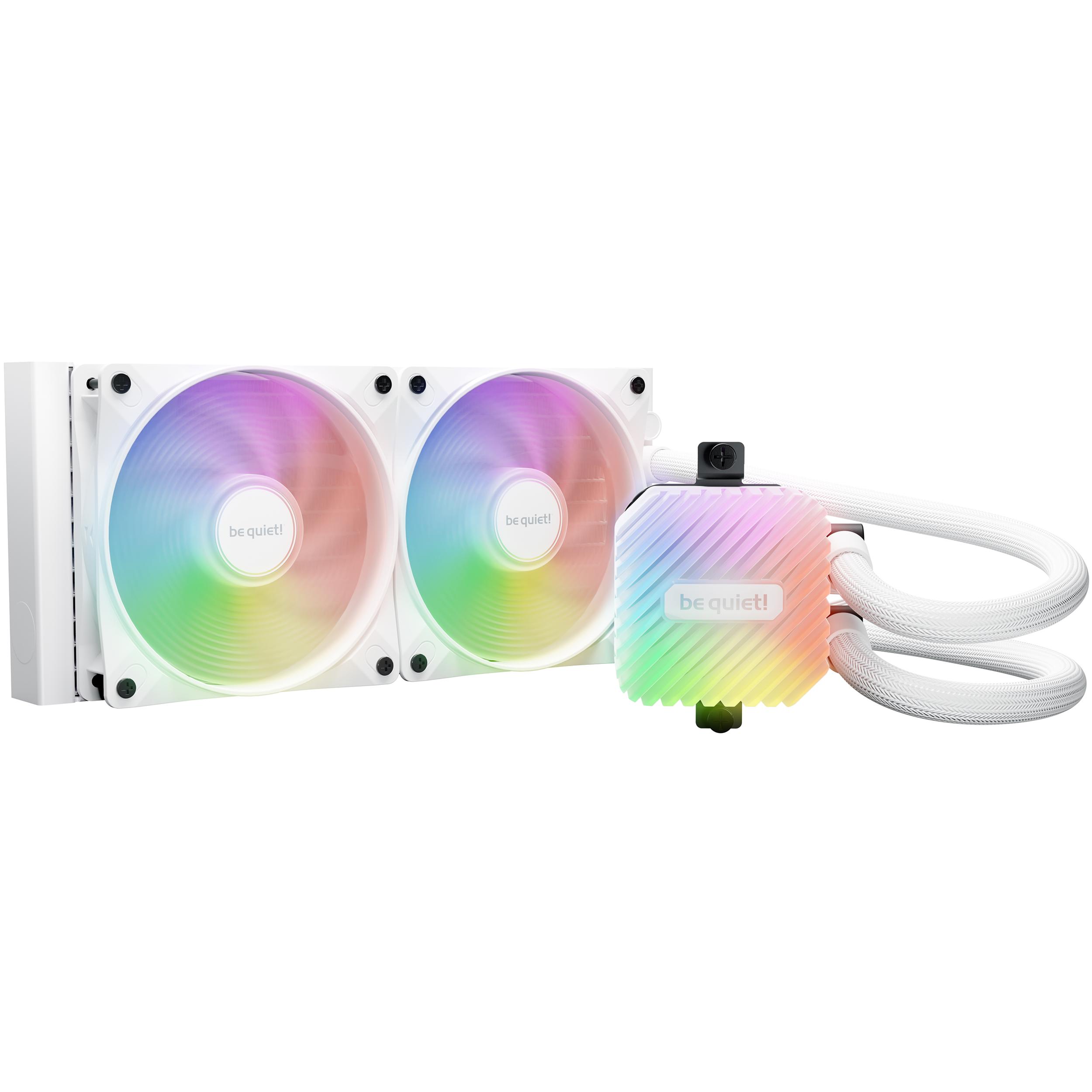 A large main feature product image of be quiet! LIGHT LOOP 240mm AIO CPU Cooler - White