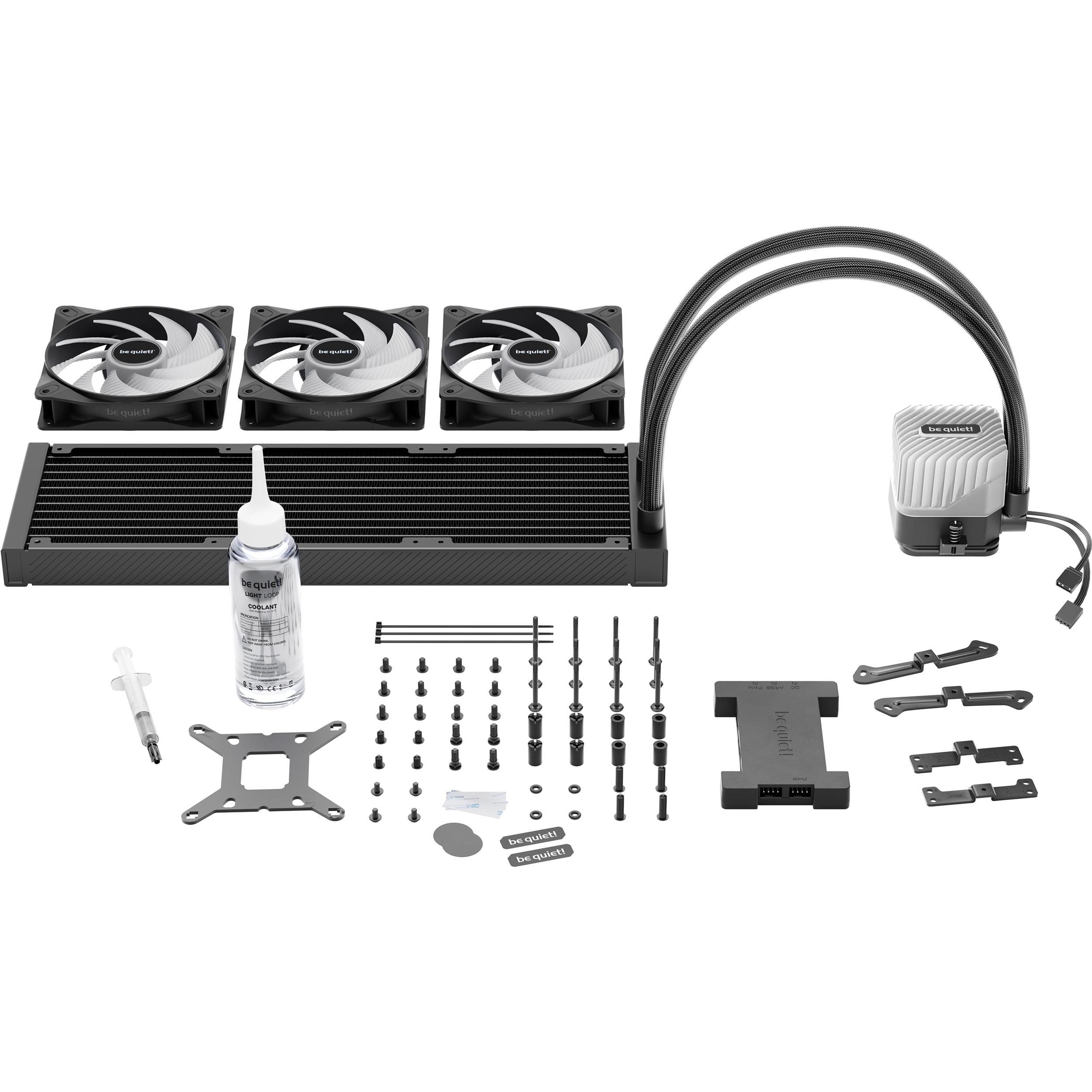 A large main feature product image of be quiet! LIGHT LOOP 360mm AIO CPU Cooler - Black