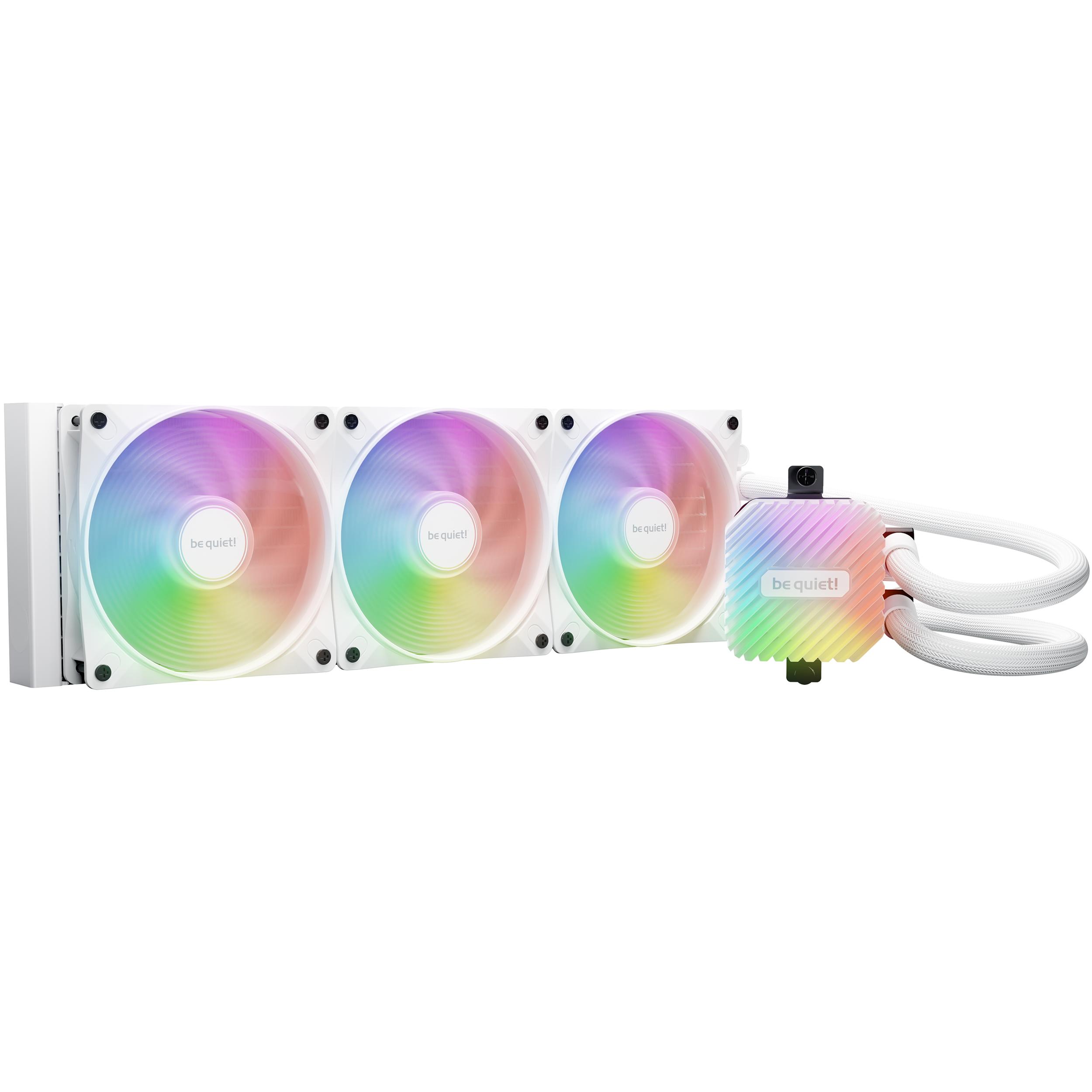 A large main feature product image of be quiet! LIGHT LOOP 360mm AIO CPU Cooler - White
