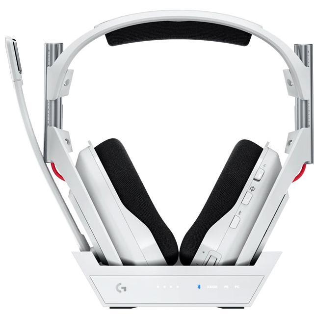 A large main feature product image of Logitech G ASTRO A50 Gen 5 Wireless Headset & Base Station for PC/PlayStation/Xbox (White)