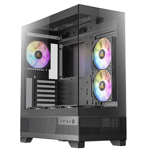 A large main feature product image of Antec CX700 ARGB Elite - Tempered Glass Mid Tower Case (Black)