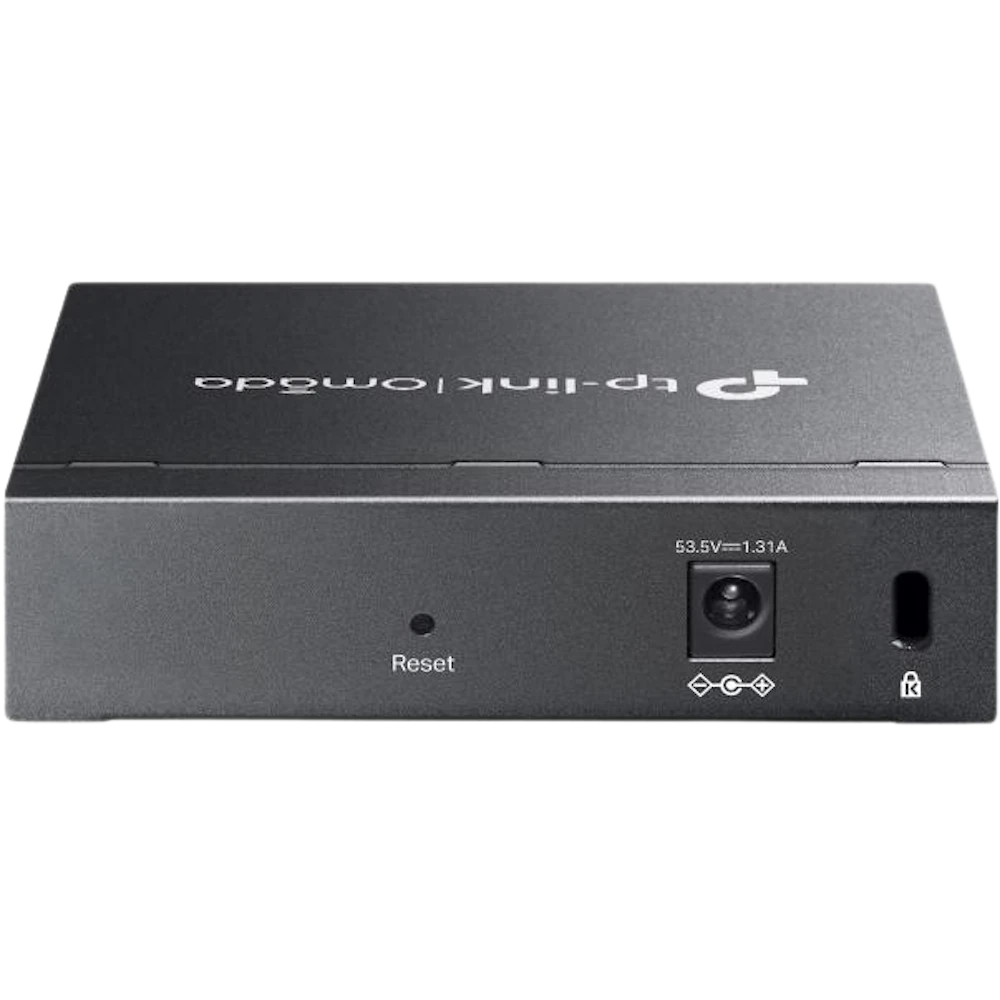 A large main feature product image of TP-Link Omada ES205GP - 5-Port Gigabit Easy Managed Switch with 4-Port PoE+