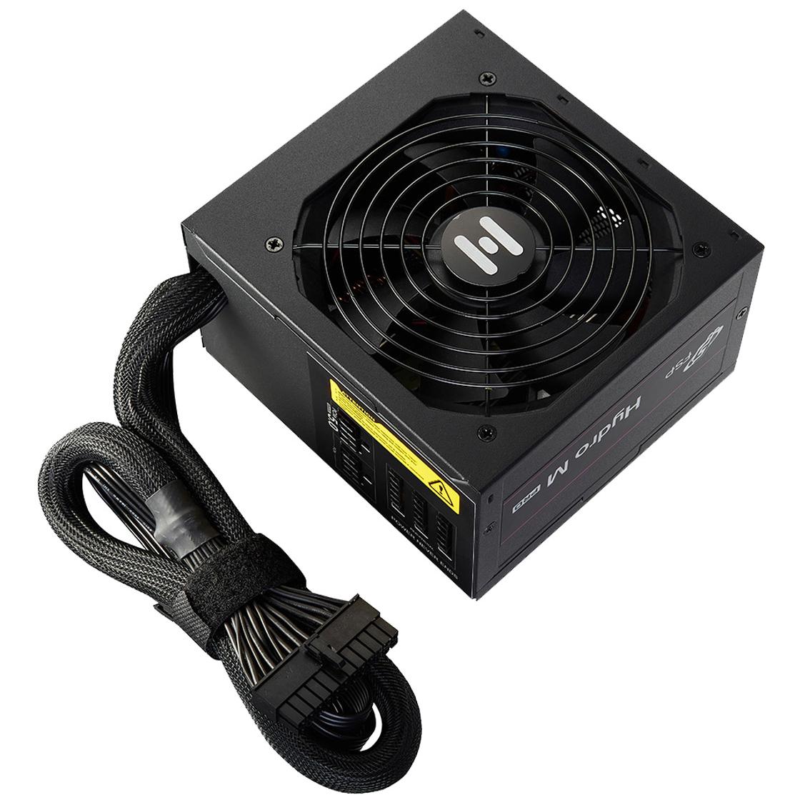 A large main feature product image of FSP Hydro M PRO 700W Bronze PCIe 5.0 ATX 3.0 Semi-Modular PSU