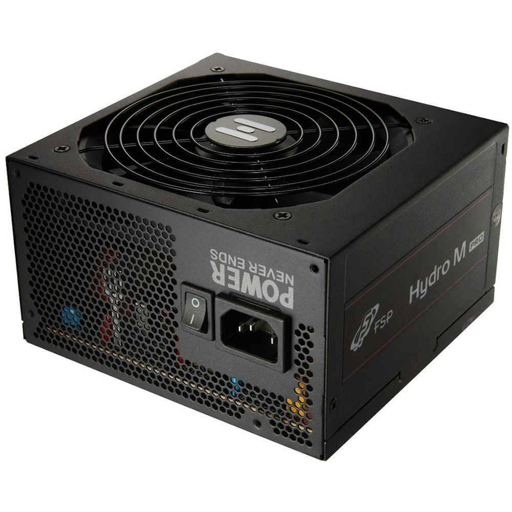 A large main feature product image of FSP Hydro M PRO 700W Bronze PCIe 5.0 ATX 3.0 Semi-Modular PSU