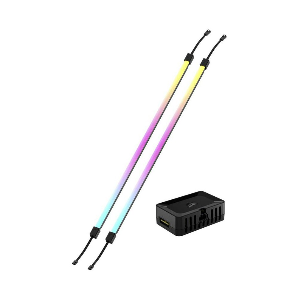 A large main feature product image of Corsair iCUE LINK LS350 Aurora RGB Light Strips 430mm Kit