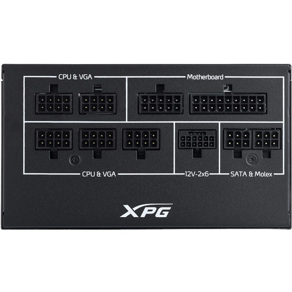 A large main feature product image of ADATA XPG Core Reactor II VE 750W Gold ATX Modular PSU