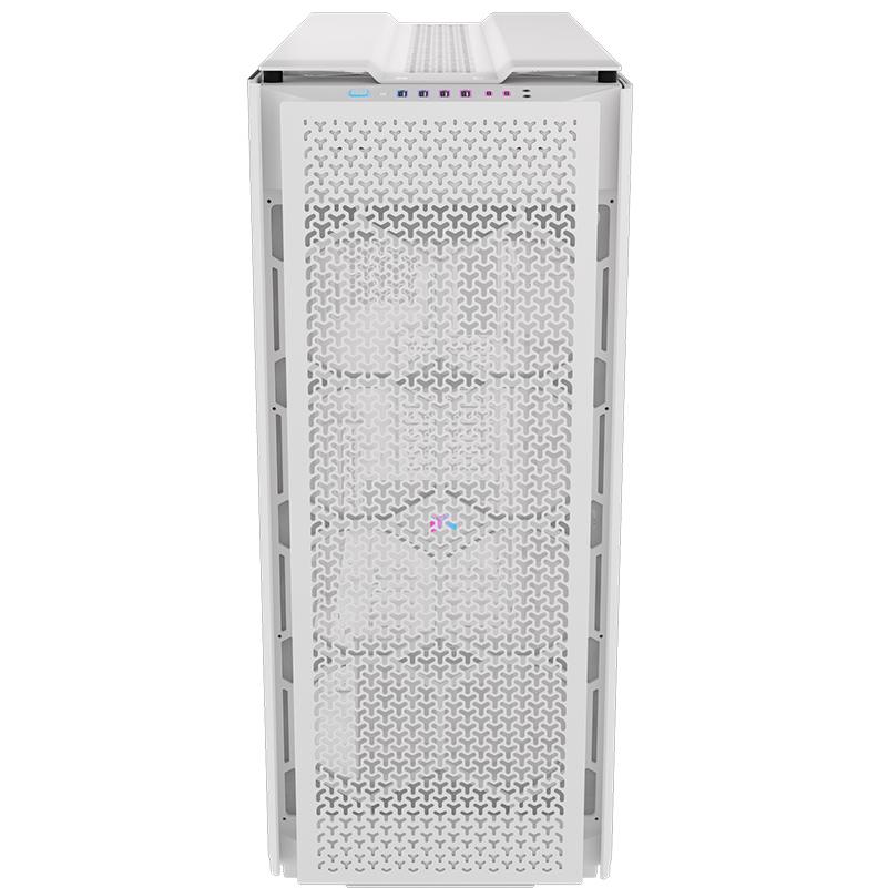 A large main feature product image of Corsair iCUE LINK 9000D RGB Airflow - Super Tower Dual-System Case (White)