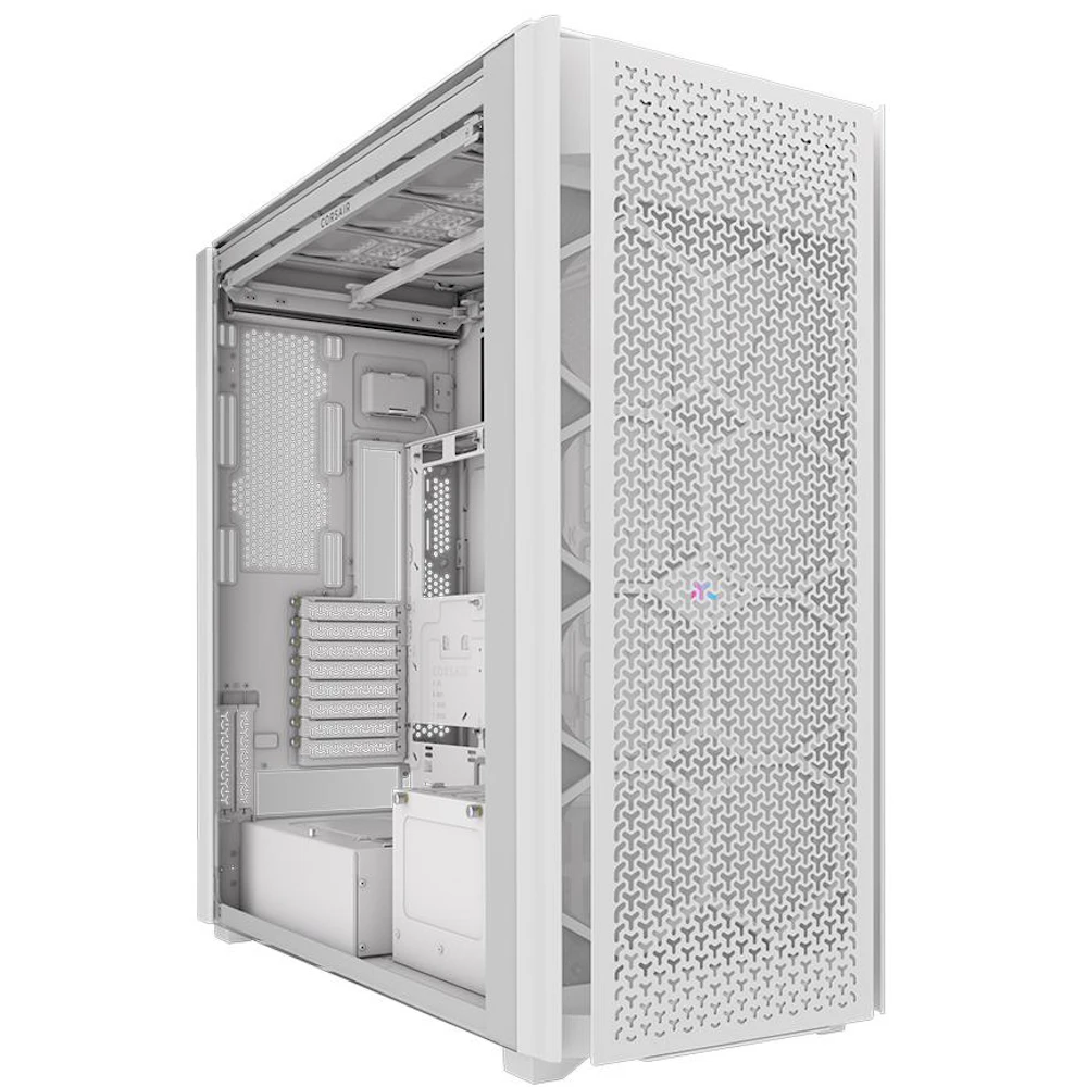 Corsair iCUE LINK 9000D RGB Airflow - Super Tower Dual-System Case (White)