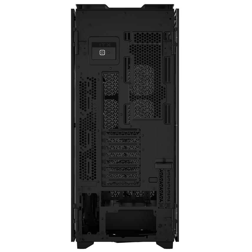 A large main feature product image of Corsair iCUE LINK 9000D RGB Airflow - Super Tower Dual-System Case (Black)