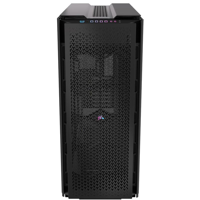 A large main feature product image of Corsair iCUE LINK 9000D RGB Airflow - Super Tower Dual-System Case (Black)