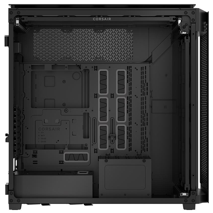 A large main feature product image of Corsair iCUE LINK 9000D RGB Airflow - Super Tower Dual-System Case (Black)