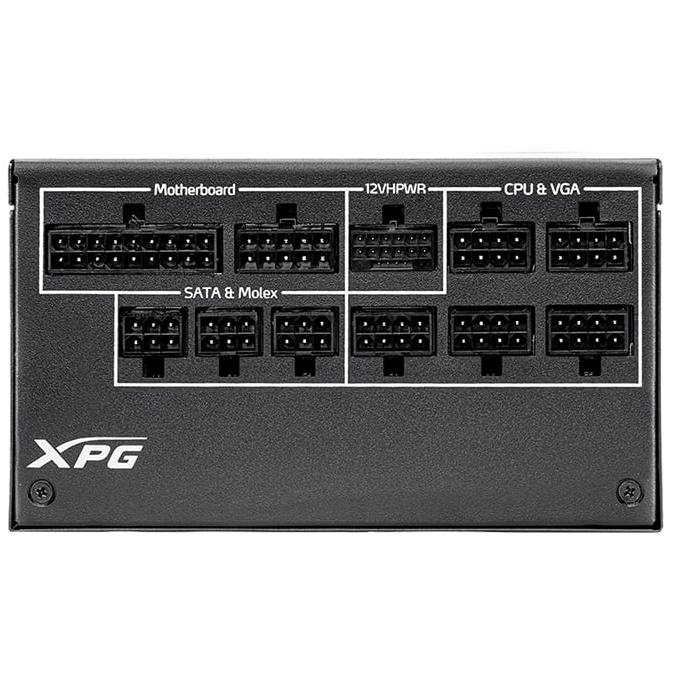 A large main feature product image of ADATA XPG Cybercore II 1000W Platinum PCIe 5.0 ATX 3.0 Modular PSU