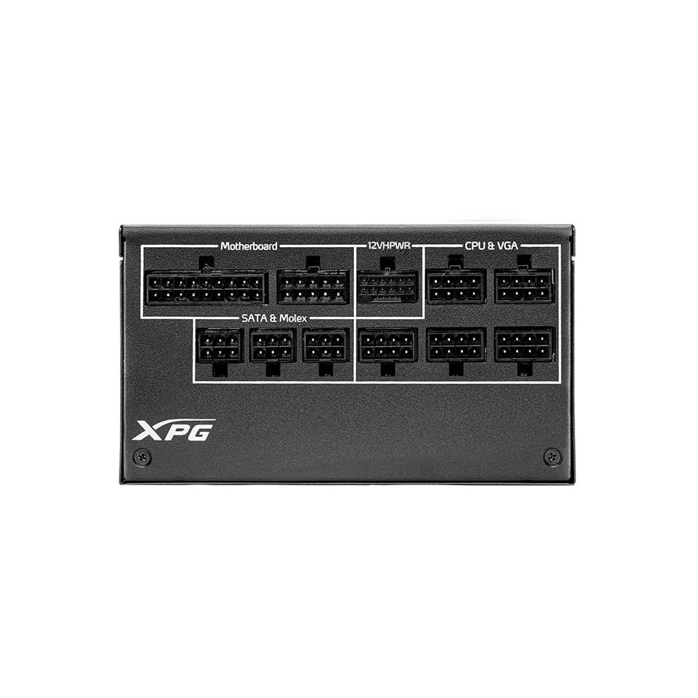 A large main feature product image of ADATA XPG Cybercore II 1000W Platinum PCIe 5.0 ATX 3.0 Modular PSU