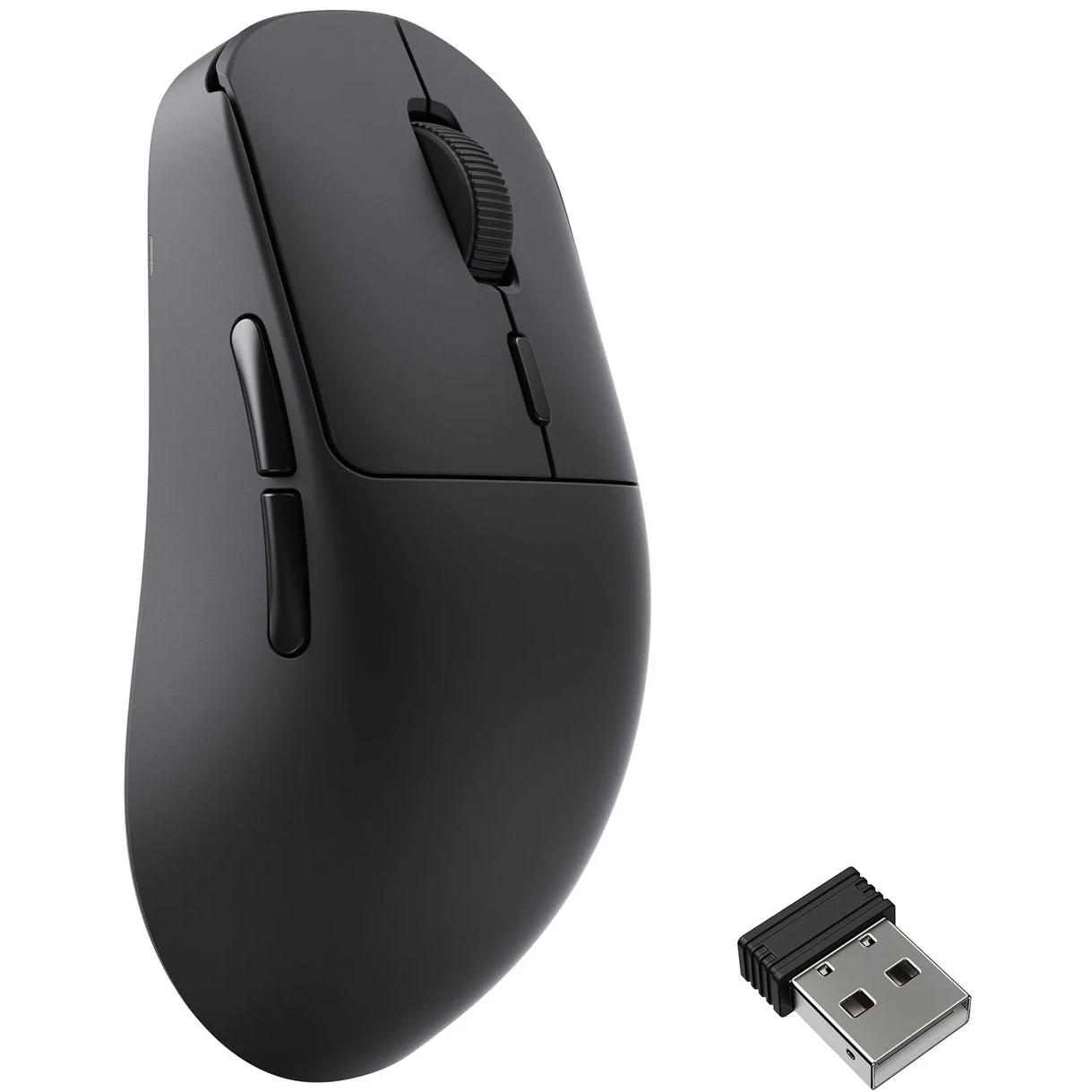 A large main feature product image of Keychron Lemokey G2 8K - 52g Lightweight Wireless Mouse (Black)