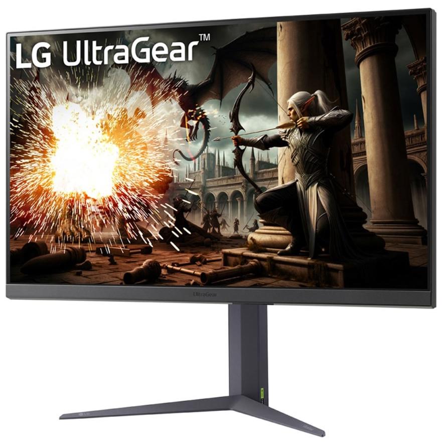 A large main feature product image of LG UltraGear 32GS75Q-B - 32" 1440p 180Hz IPS Gaming Monitor