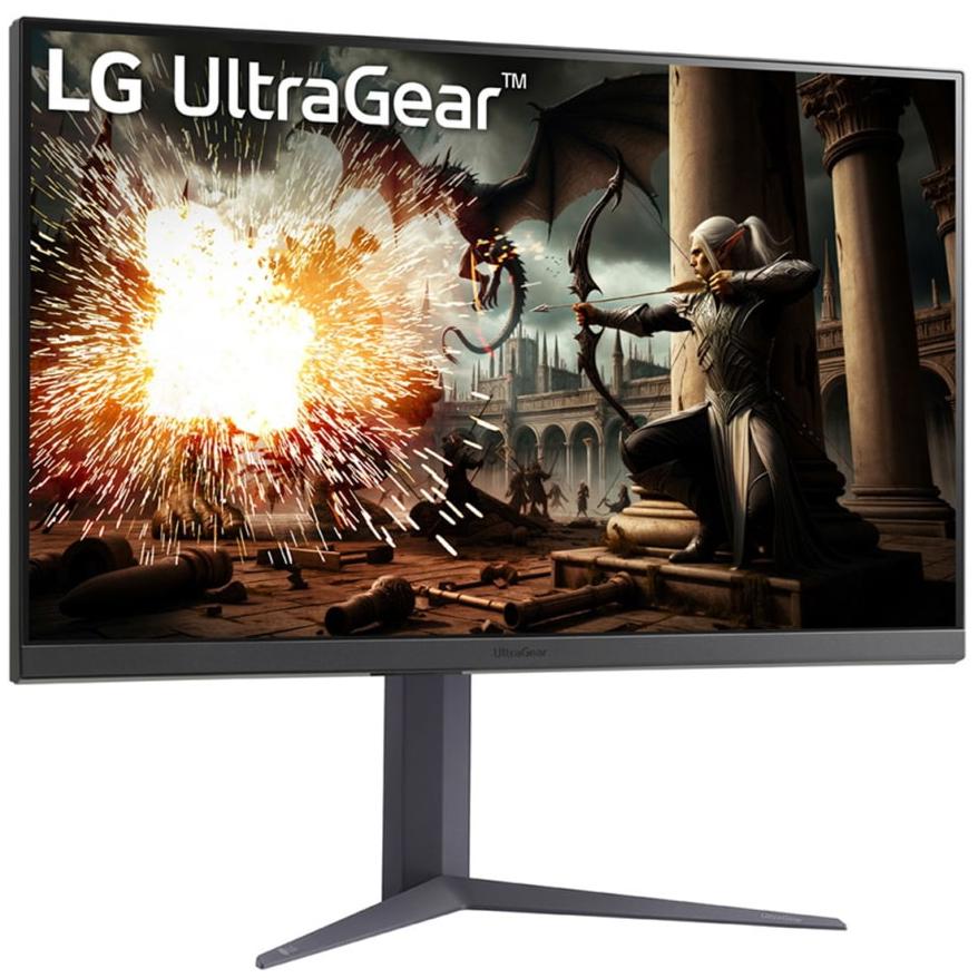 A large main feature product image of LG UltraGear 32GS75Q-B - 32" 1440p 180Hz IPS Gaming Monitor