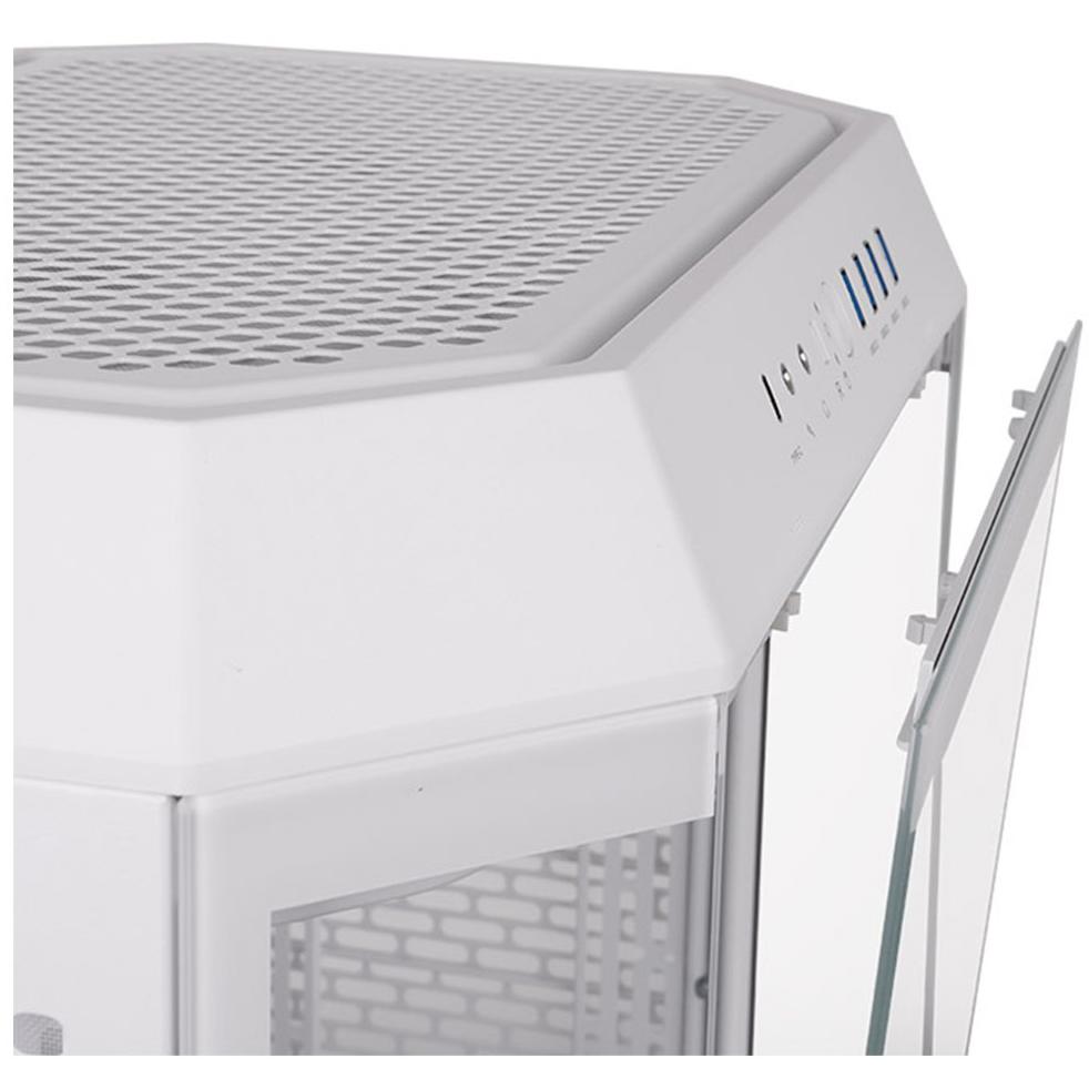 A large main feature product image of Thermaltake The Tower 600 - Mid Tower Case (Snow)