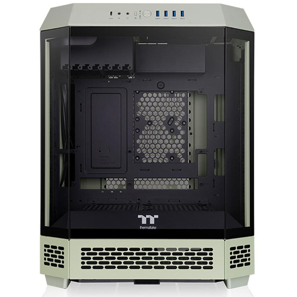A large main feature product image of Thermaltake The Tower 600 - Mid Tower Case (Matcha Green)