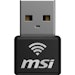 A product image of MSI GUAX18N Nano AX1800 Dual Band Wi-Fi 6 USB Adapter