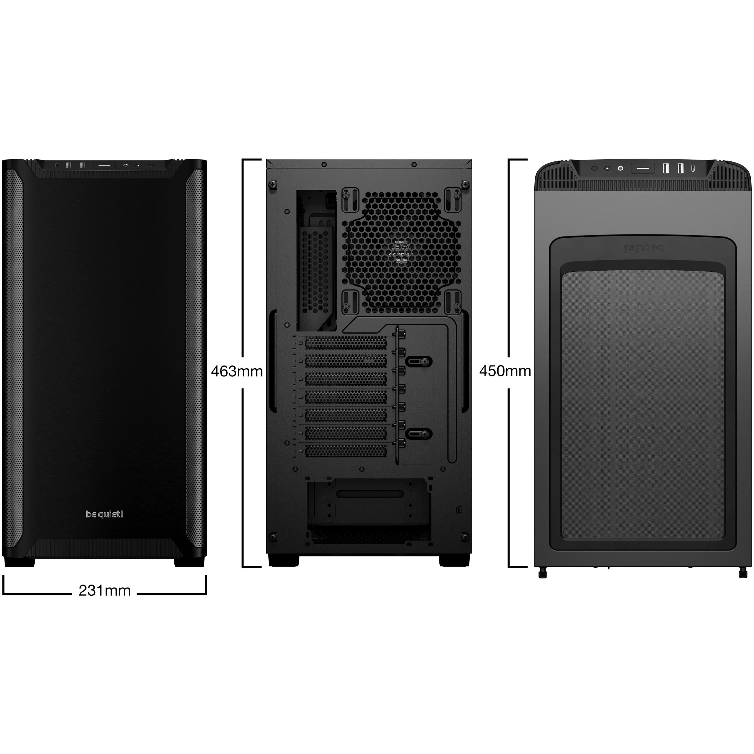 A large main feature product image of be quiet! PURE BASE 501 - Mid Tower Case (Black)