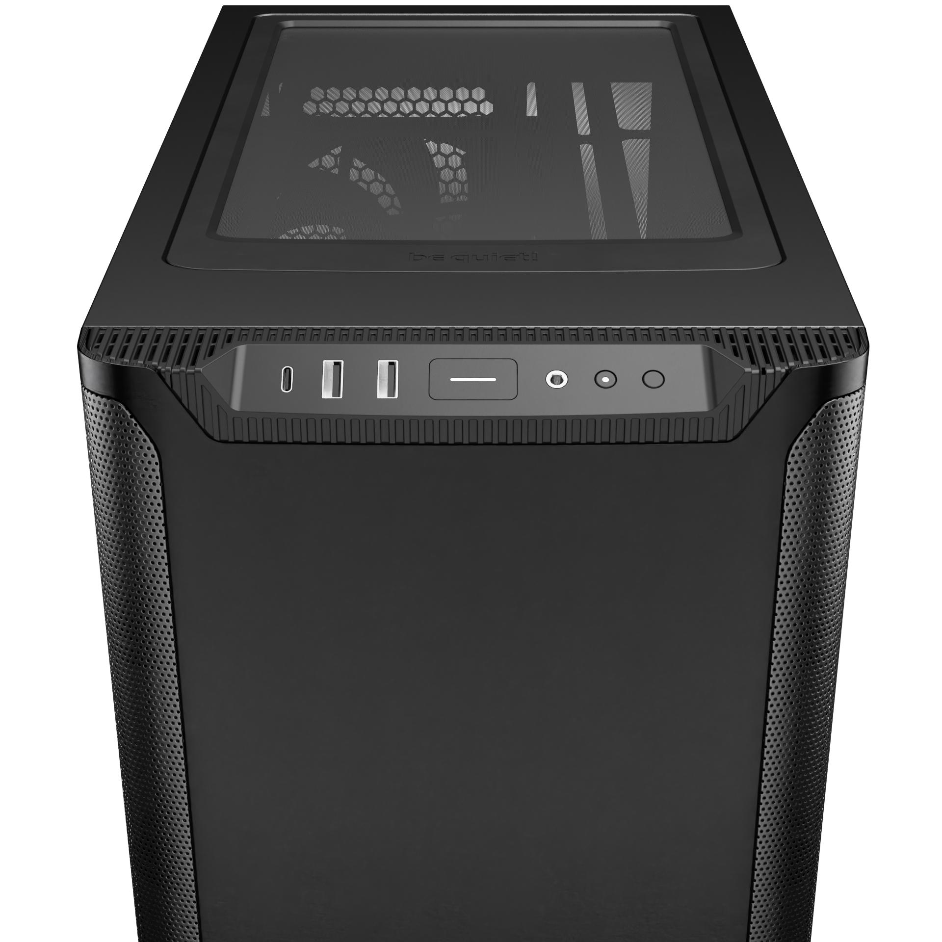 A large main feature product image of be quiet! PURE BASE 501 - Mid Tower Case (Black)