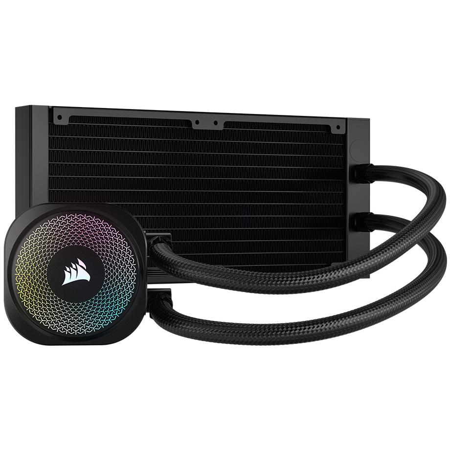 A large main feature product image of Corsair NAUTILUS 240 RS ARGB - 240mm AIO Liquid CPU Cooler (Black)