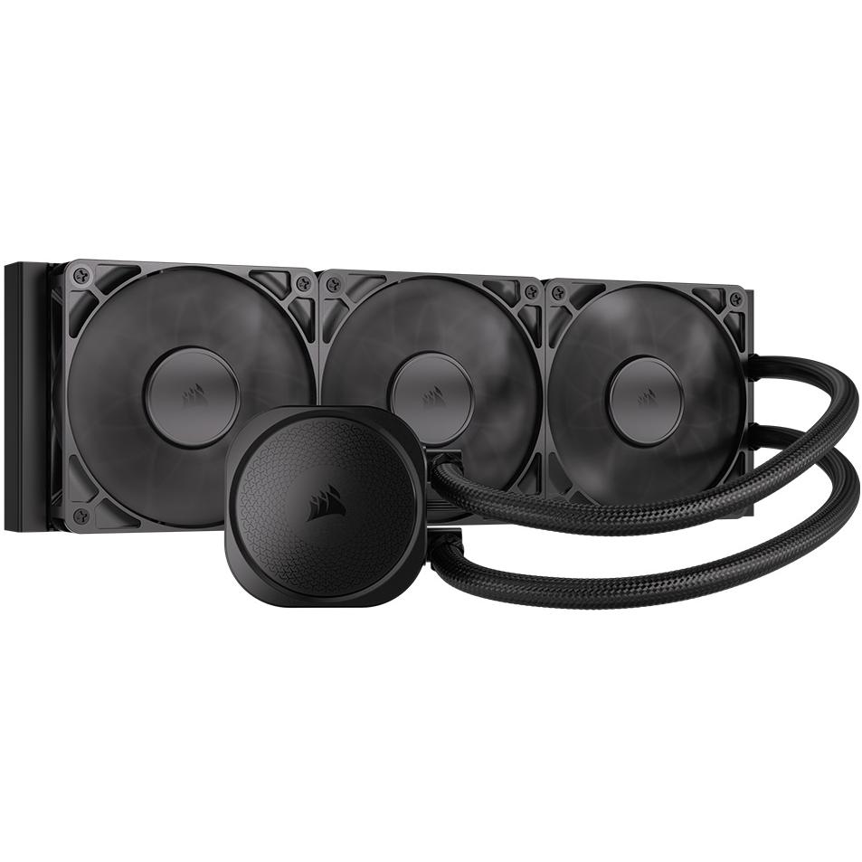 A large main feature product image of Corsair NAUTILUS 360 RS - 360mm AIO Liquid CPU Cooler (Black)