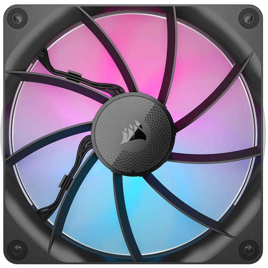 A large main feature product image of Corsair iCUE LINK RX140 RGB - 140mm PWM Modular LCP Fan (Black)