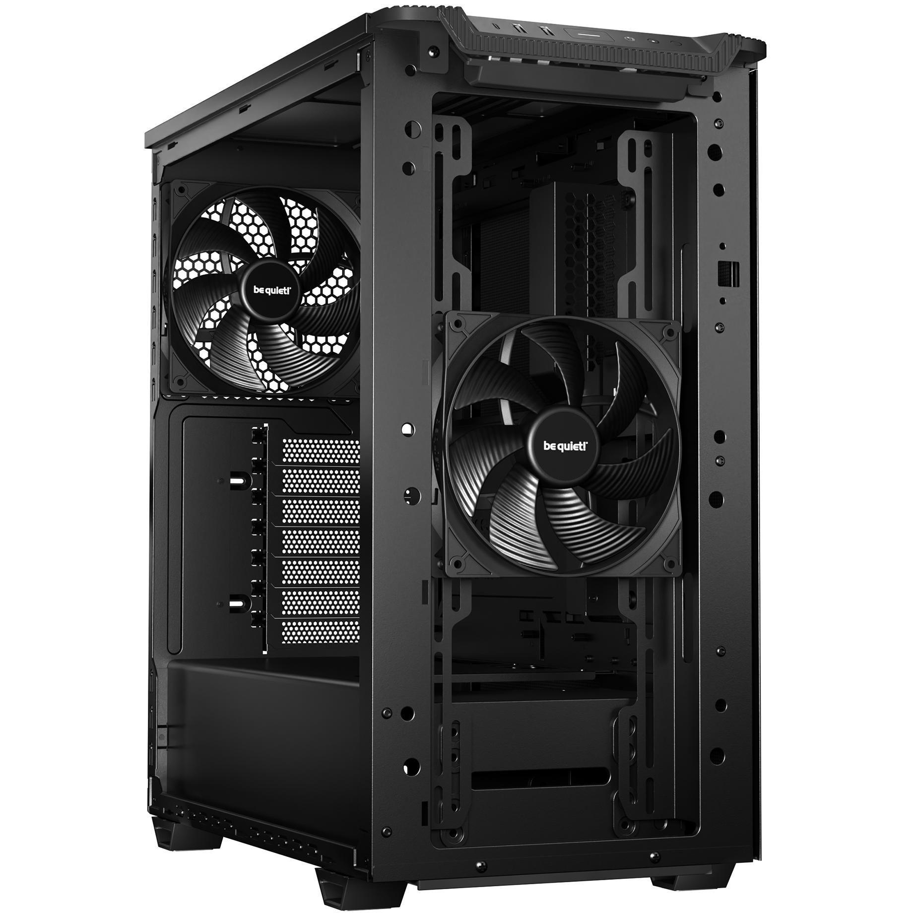 A large main feature product image of be quiet! PURE BASE 501 Airflow - Mid Tower Case (Black)
