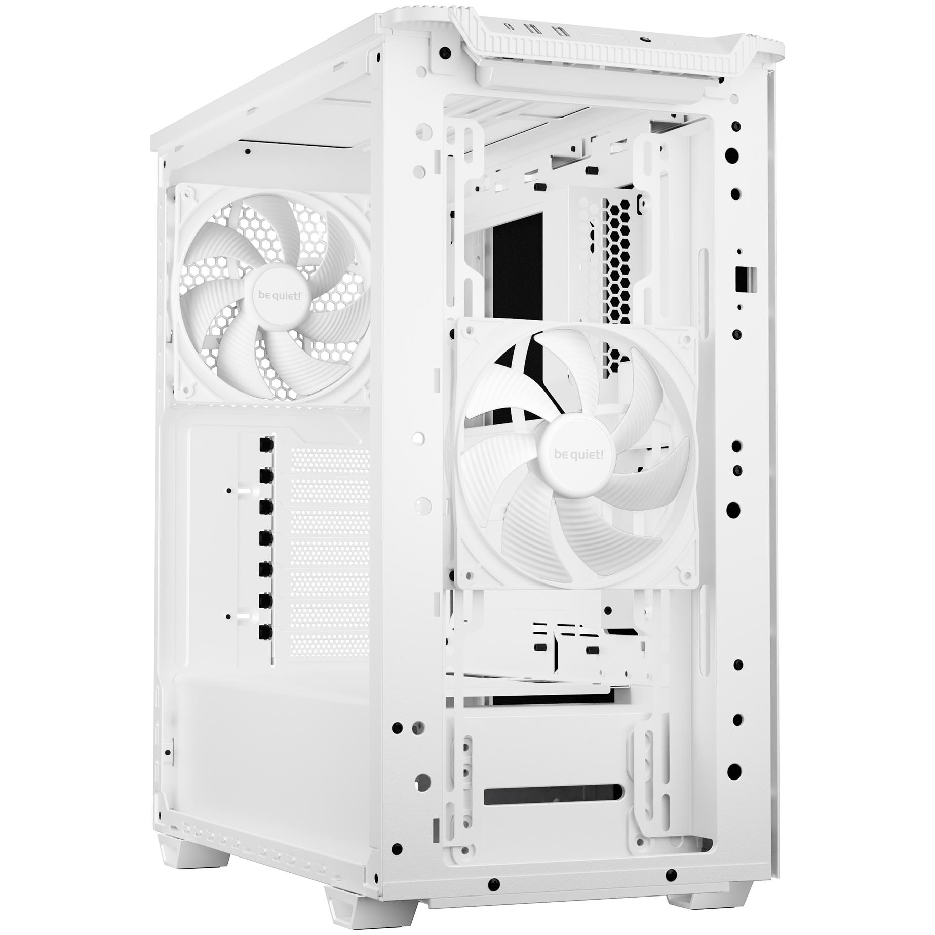 A large main feature product image of be quiet! PURE BASE 501 Airflow - Mid Tower Case (White)