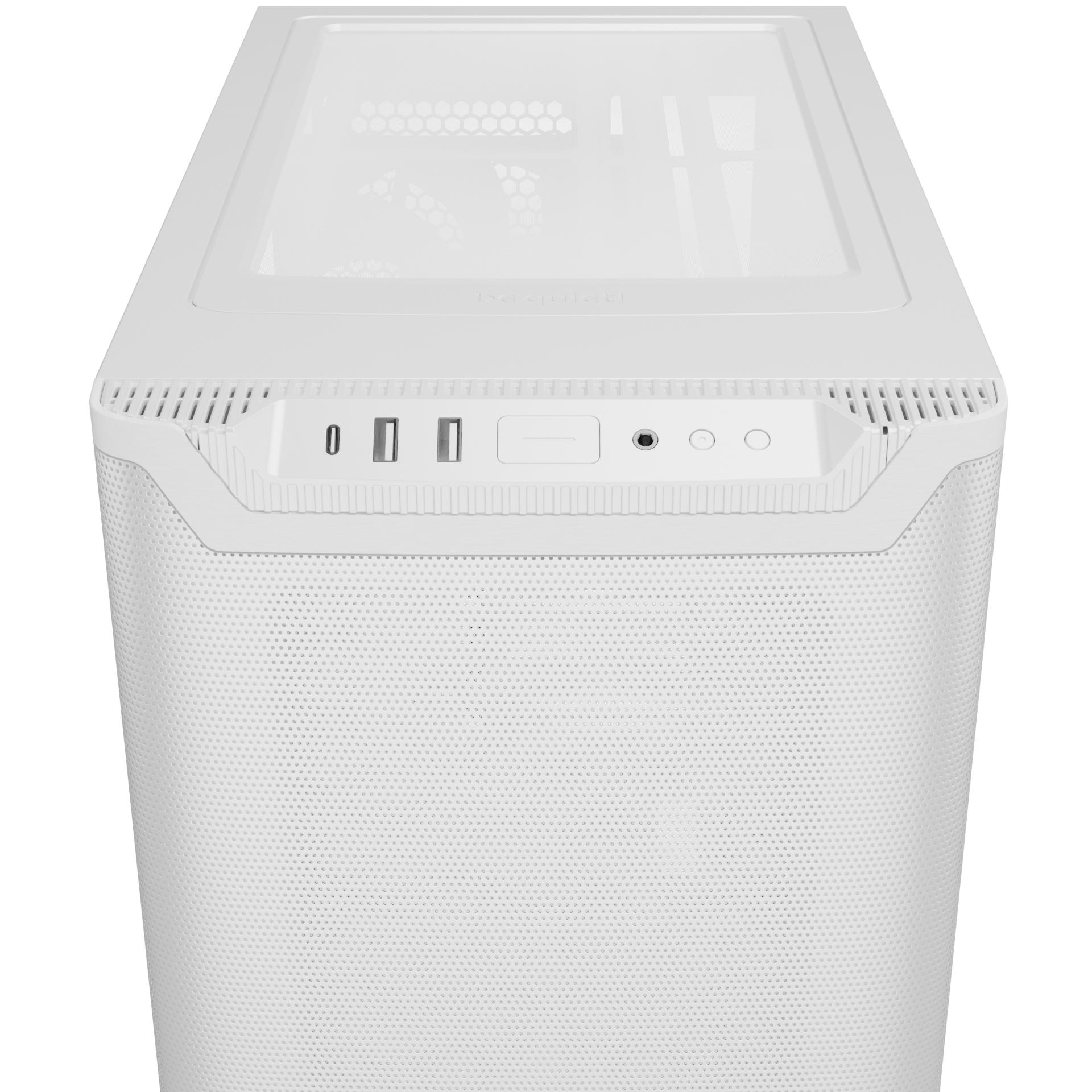 A large main feature product image of be quiet! PURE BASE 501 Airflow - Mid Tower Case (White)