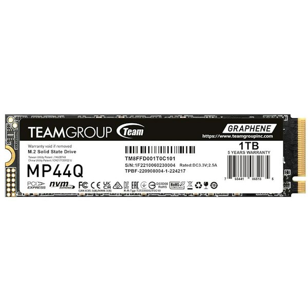 TeamGroup Team MP44Q PCIe Gen4 NVMe M.2 SSD -
